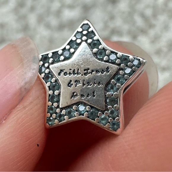 Pandora x Disney Tinkerbell Star Celestial Thimble Silver Charm - Picture 12 of 15